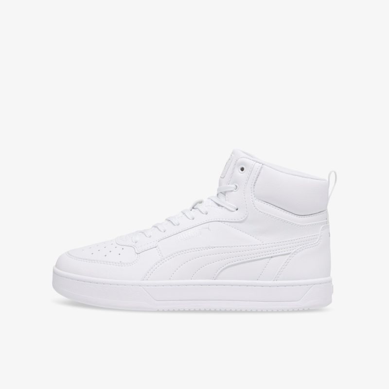 Moderner weißer High-Top Sneaker mit minimalistischen Linien und bequemem Sitz für jeden Anlass.