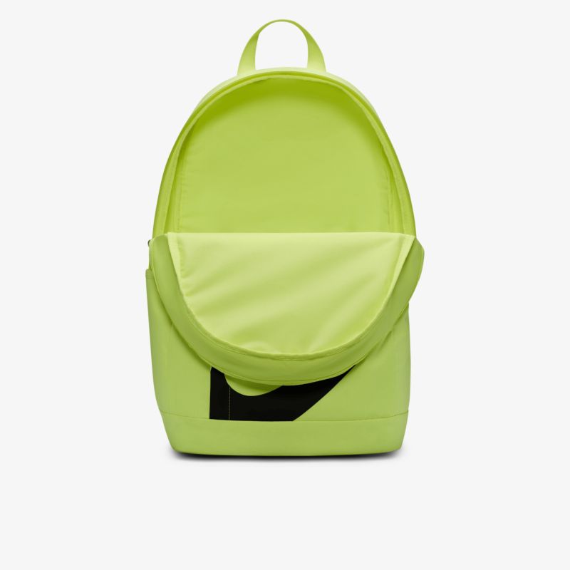 Leuchtender grüner Rucksack mit funktionalem Design und praktischer Fronttasche