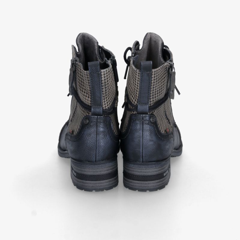 Robuste schwarze Ankle Boots mit gepolstertem Schaft und rutschfester Sohle, perfekter Halt und Komfort