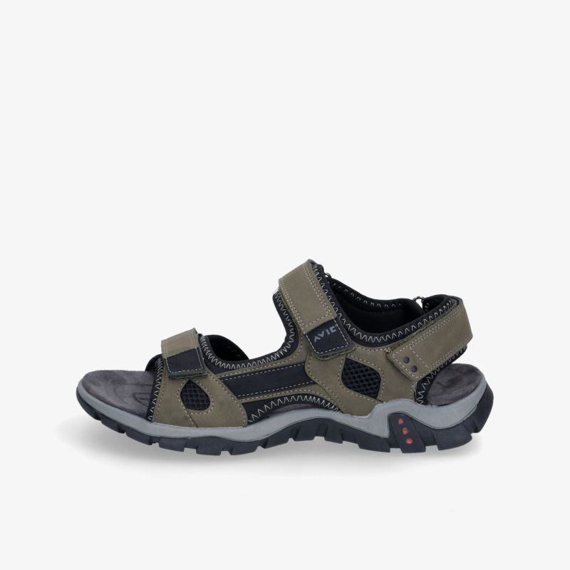 Bequeme und strapazierfähige Outdoorsandale mit verstellbaren Riemen und atmungsaktivem Material.