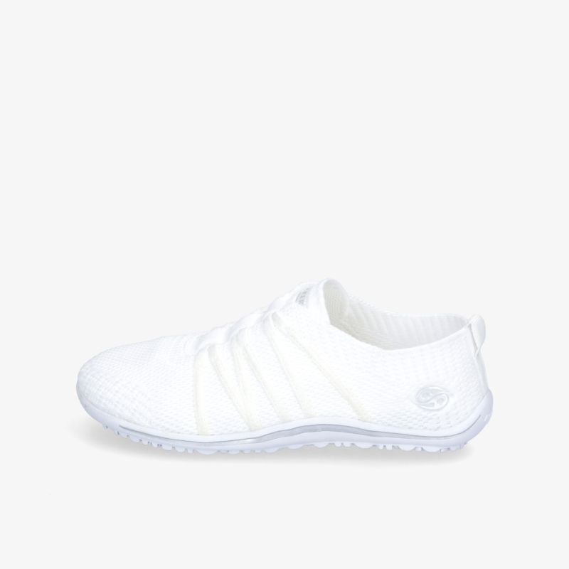 Weißer Sneaker mit schlichtem Design und komfortabler Passform für zahlreiche Gelegenheiten.