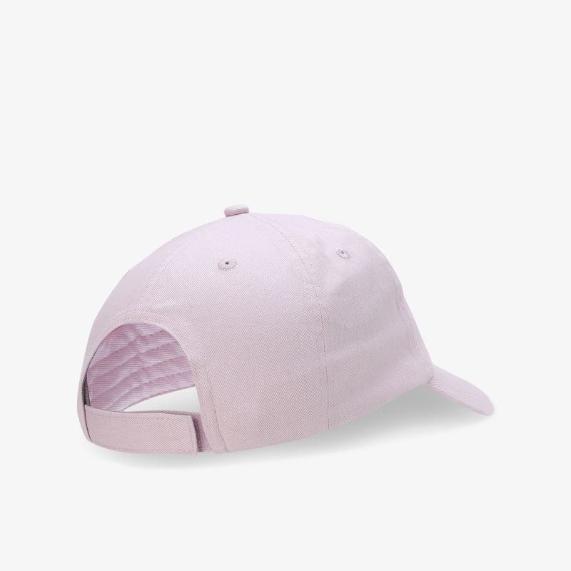 Leichte Basecap in sanftem Pink mit verstellbarem Verschluss und Belüftungslöchern, Rückansicht