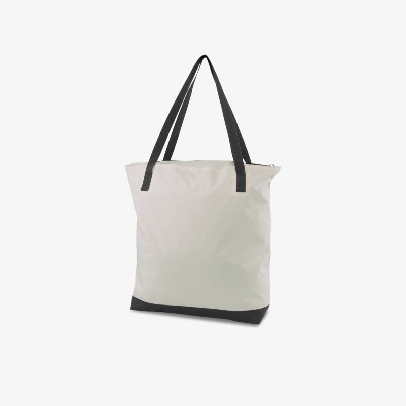 Elegante, geräumige Einkaufstasche mit schwarzen Trägern, ideal für den täglichen Gebrauch und vielseitig kombinierbar.