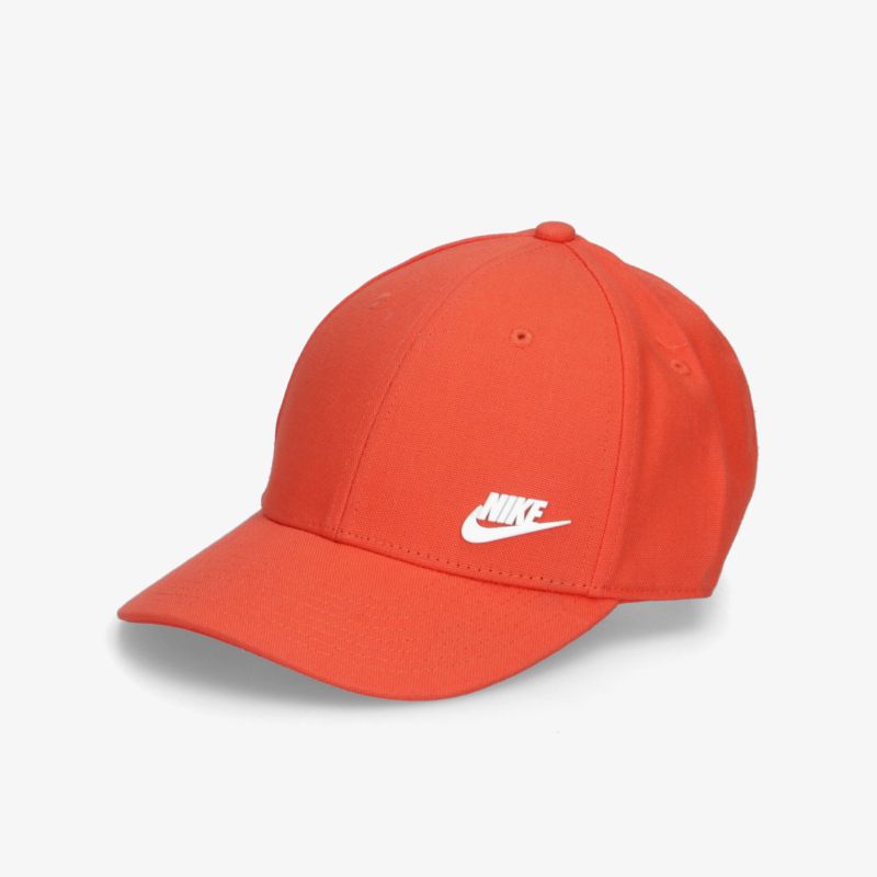 Stilvolle rote Nike Baseballcap mit sportlichem Design und bequemer Passform für Alltag und Freizeit.