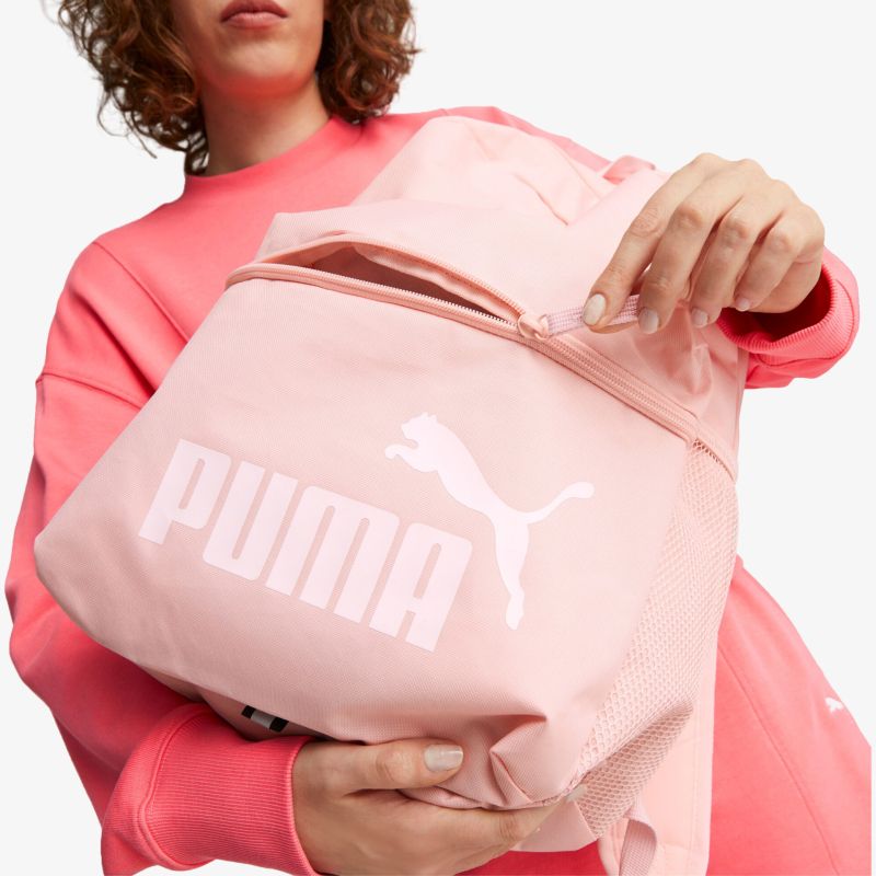 Stilvoller pinker PUMA Rucksack mit geräumigen Fächern, perfekt für Sport und Alltag.