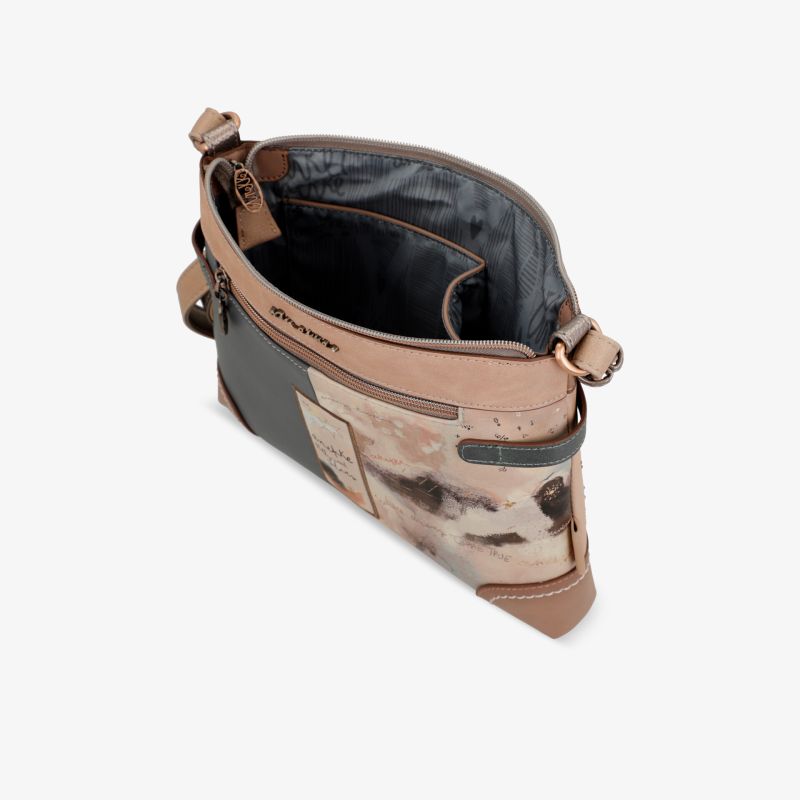Modische Schultertasche mit geräumigem Hauptfach und mehreren Fächern, hochwertig verarbeitet und robust