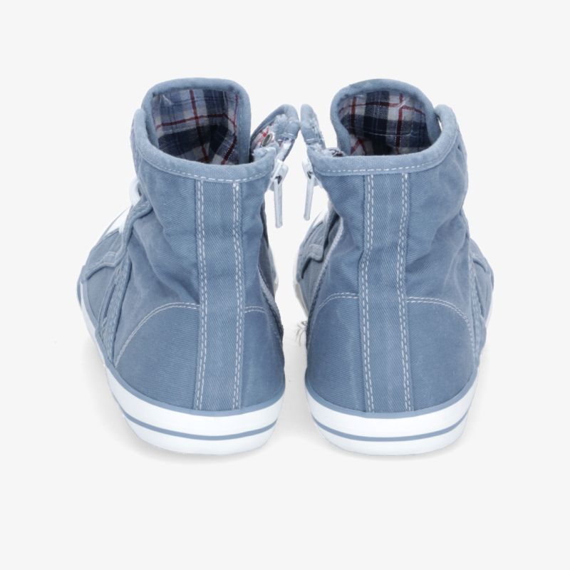 Lässige blaue Sneaker mit komfortablem Design und rutschfester Sohle, ideal für jeden Tag.