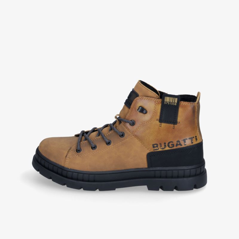 Moderner und robuster Boot aus Leder mit komfortabler Sohle und stilvollem Design.