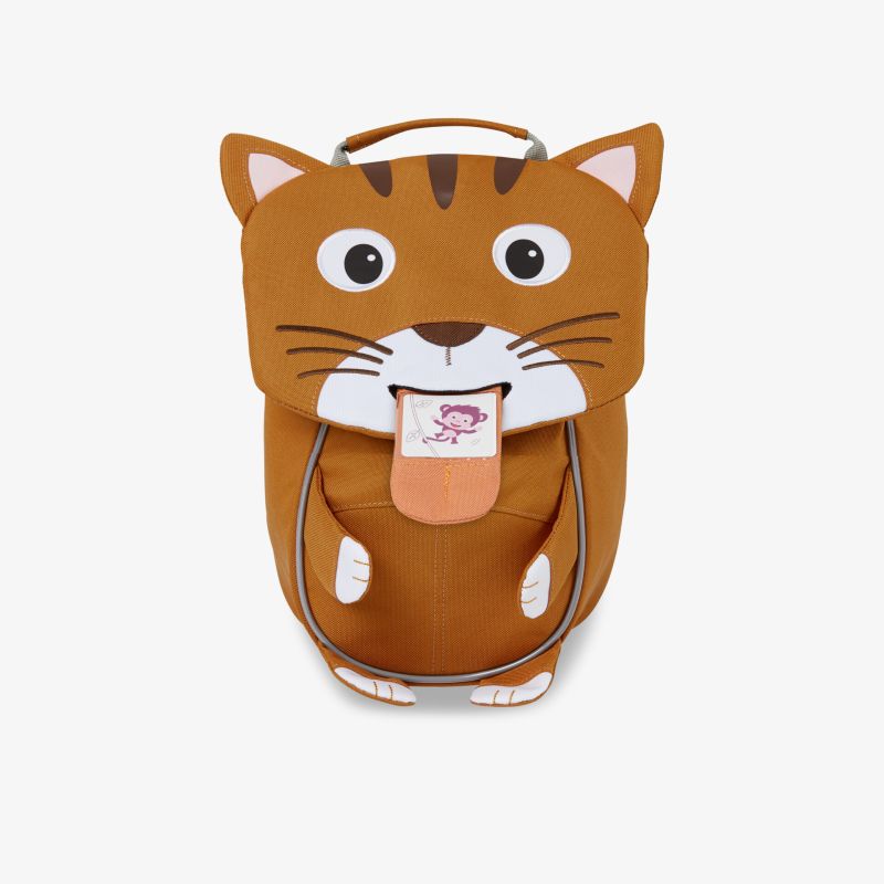 Kompakter Kinder-Rucksack in tierischer Tigerform mit robustem Griff und kindgerechtem Design