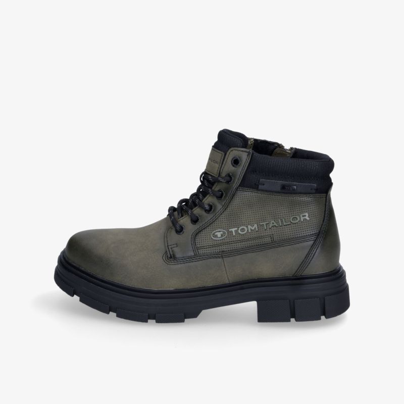 Hochwertiger Schnürstiefel mit robuster Bauweise und rutschfester Sohle, ideal für vielfältige Aktivitäten.