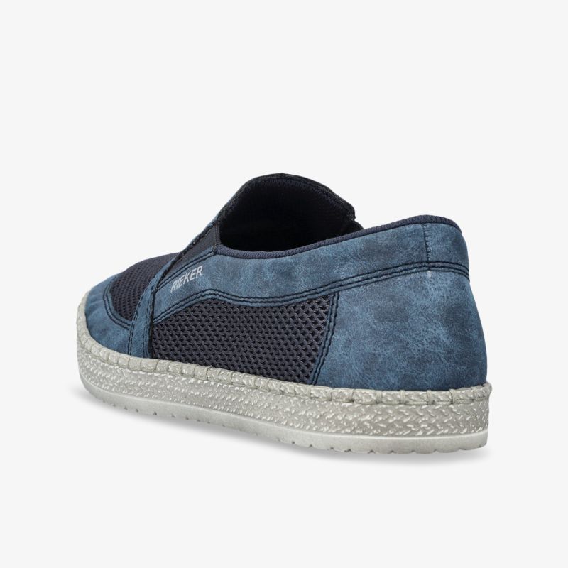 Modischer Schuh in Blau mit atmungsaktivem Netzdesign und rutschfester Sohle, ideal für vielseitigen Gebrauch.