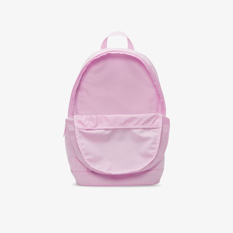 Rosa Rucksack mit geräumigem Hauptfach und praktischem Frontfach.