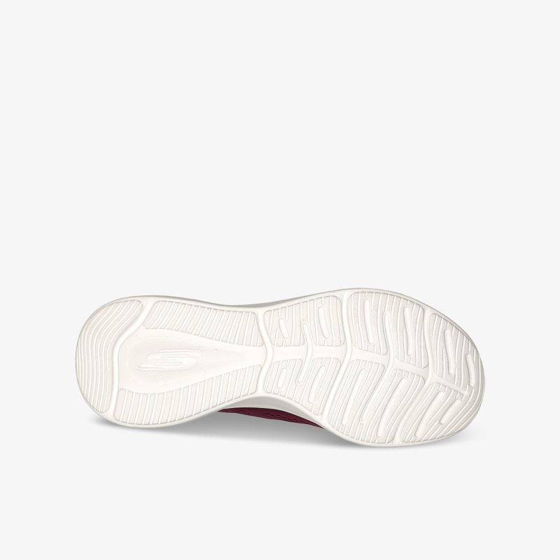 Weiße flexible Sportschuhsohle mit rutschfestem Profil für optimalen Halt und hohen Komfort