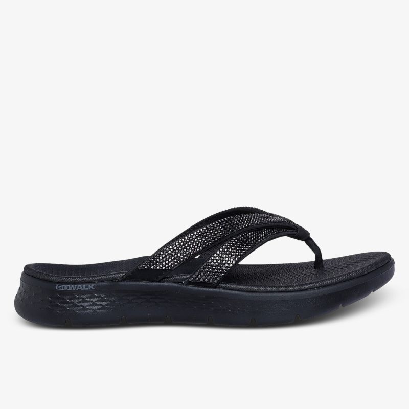Elegante schwarze Sandale mit bequemer Sohle und stilvollem Design, perfekt für den Alltag.
