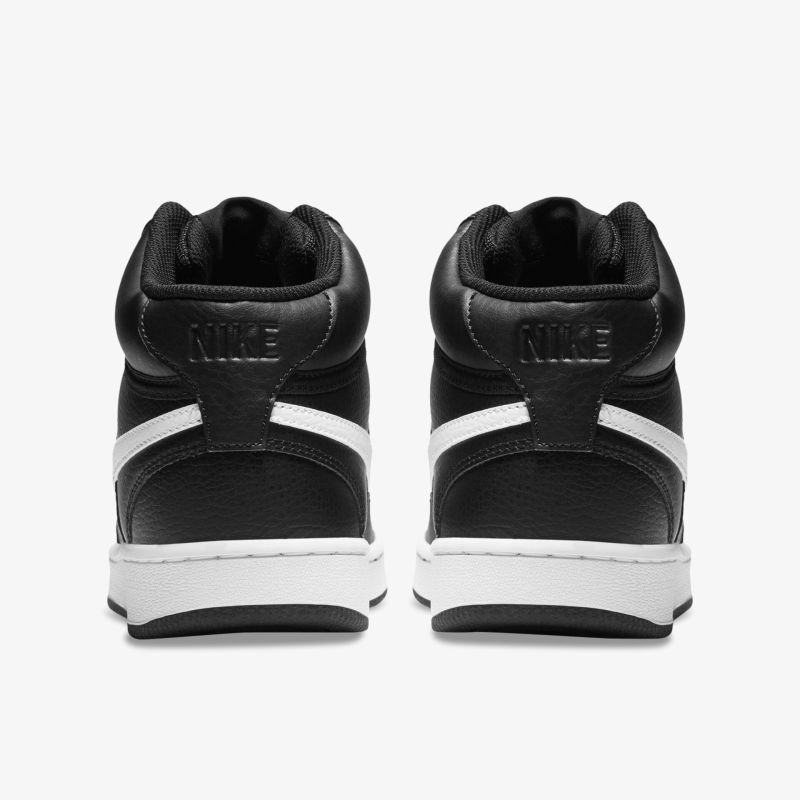 Hochwertige Sneaker in Schwarz-Weiß mit stabilem Halt und modernem Design, Ansicht von hinten