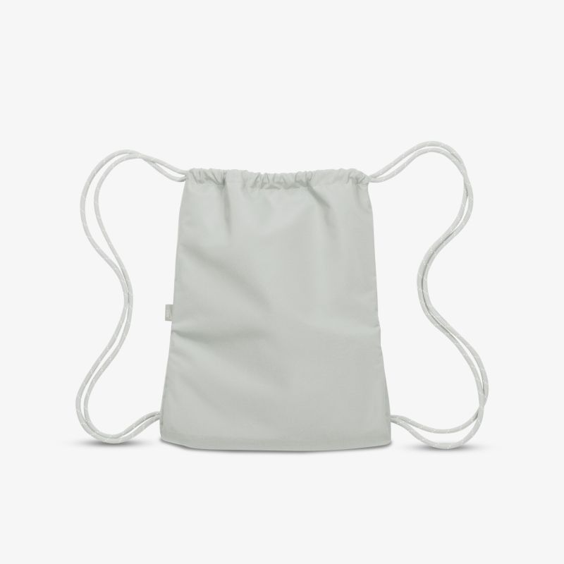 Praktischer weißer Kordelzug-Rucksack mit modernem Design und robustem Material für vielseitigen Einsatz.