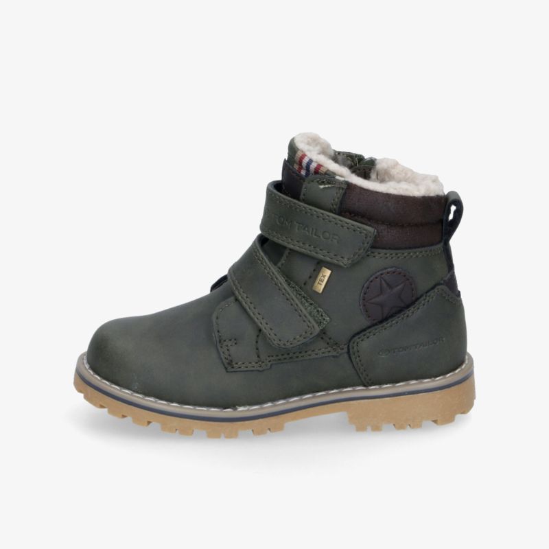 Robuster Winterstiefel mit warmem Innenfutter, wasserdicht und mit praktischem Klettverschluss für sicheren Halt