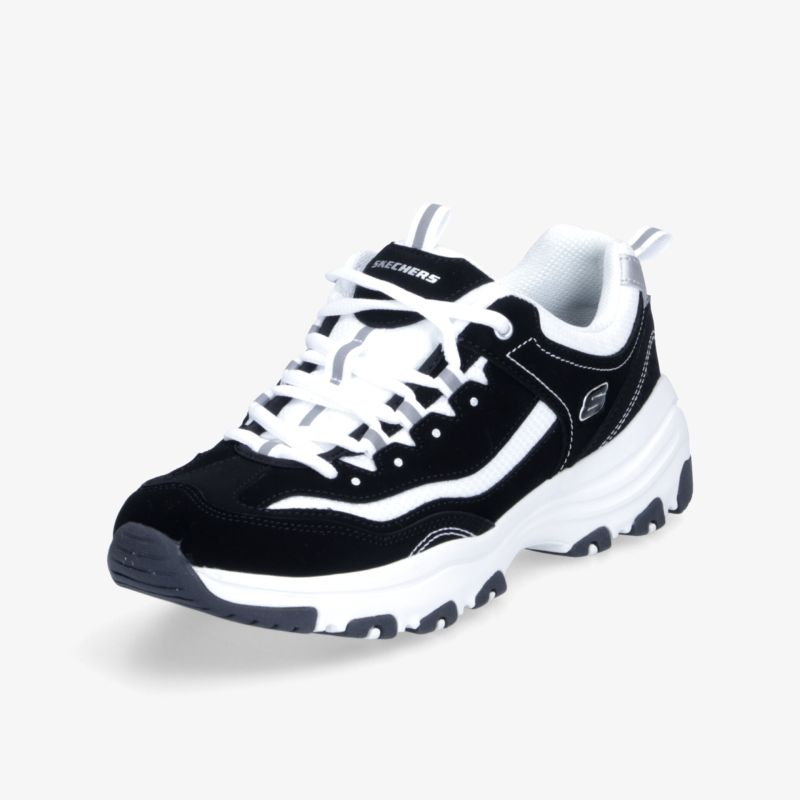 Moderner Sneaker in schwarz-weiß mit robuster Sohle und bequemer Passform für optimalen Tragekomfort