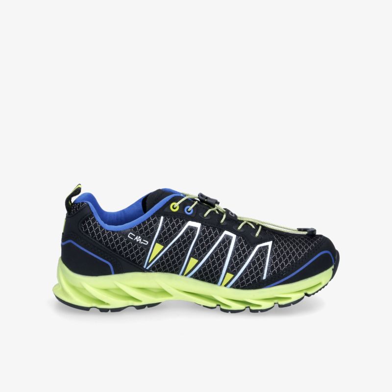 Bequemer Sportschuh mit atmungsaktivem Mesh-Obermaterial und rutschfester Sohle, perfekt für sportliche Aktivitäten.