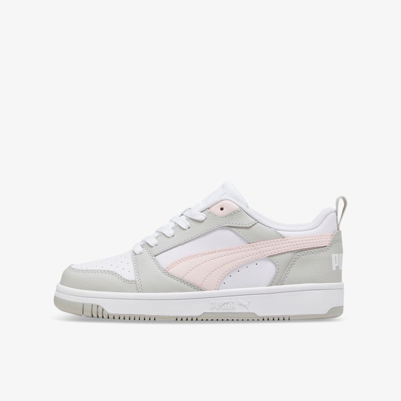 Moderner Sneaker in Weiß und Rosa mit stilvollem Design und komfortabler Sohle.