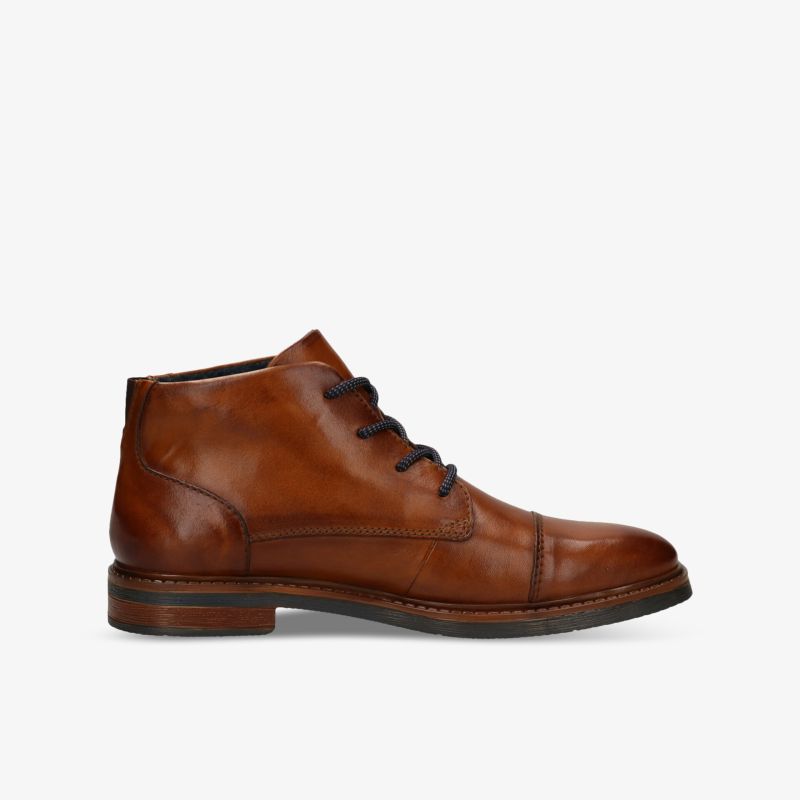 Elegante braune Stiefelette aus hochwertigem Material mit klassischem Design und moderner Note.