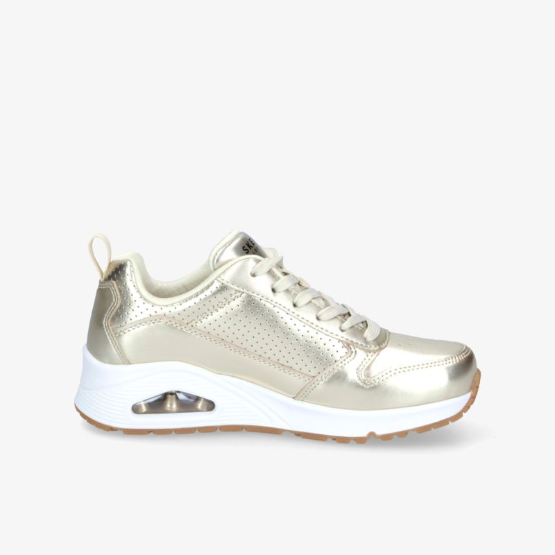 Sportlicher metallic Sneaker mit atmungsaktivem Material, gepolstertem Innenfutter und flexibler Sohle