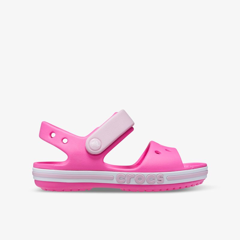 Leichte pinkfarbene Sandale mit verstellbarem Riemen und rutschfester Sohle für hohen Tragekomfort