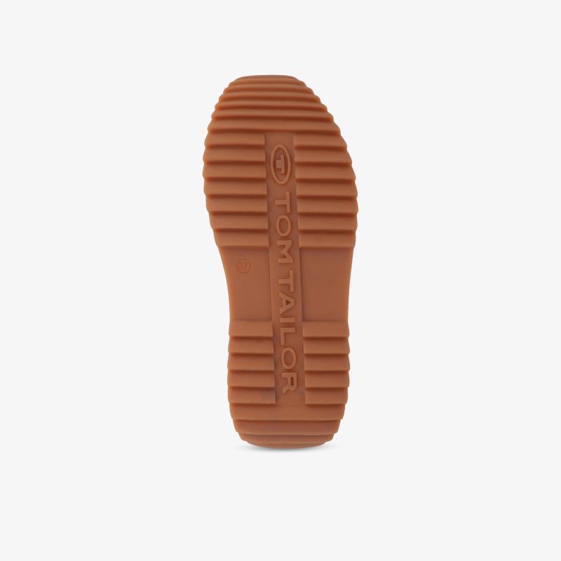 Rutschfeste, strapazierfähige Schuhsohle mit optimaler Griffigkeit für sicheres Gehen auf verschiedenen Oberflächen.