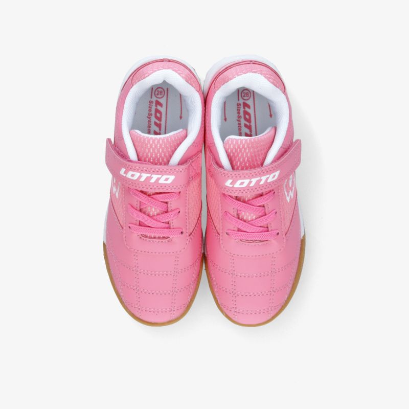 Pinkfarbene Sportschuhe mit verstellbarem Klettverschluss und rutschfester Sohle, komfortabel und leicht