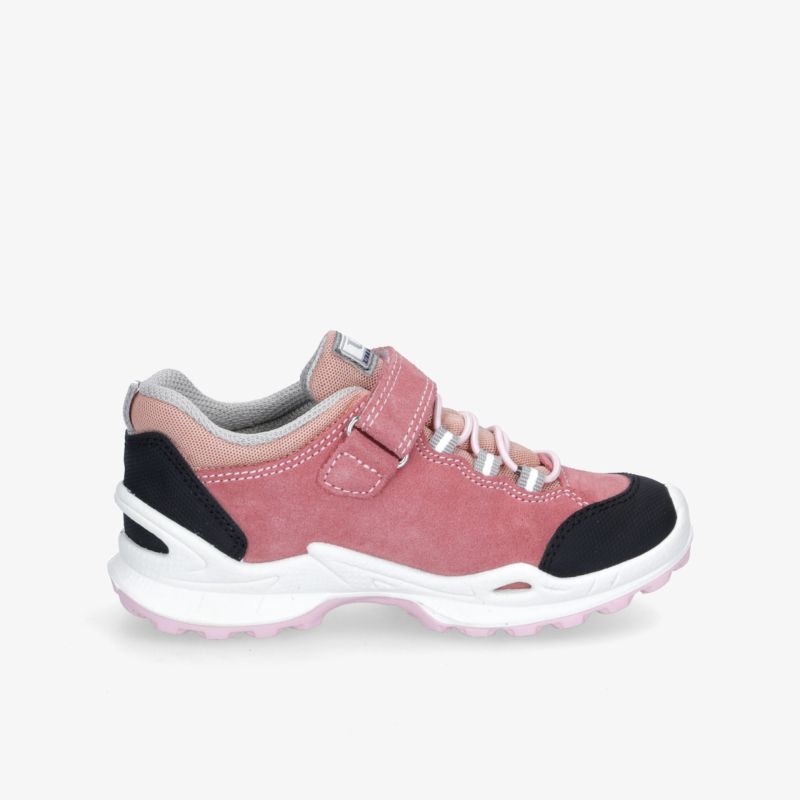 Stylischer rosa Freizeitschuh mit Klettverschluss und robuster Sohle für optimalen Komfort und stilvolles Auftreten.