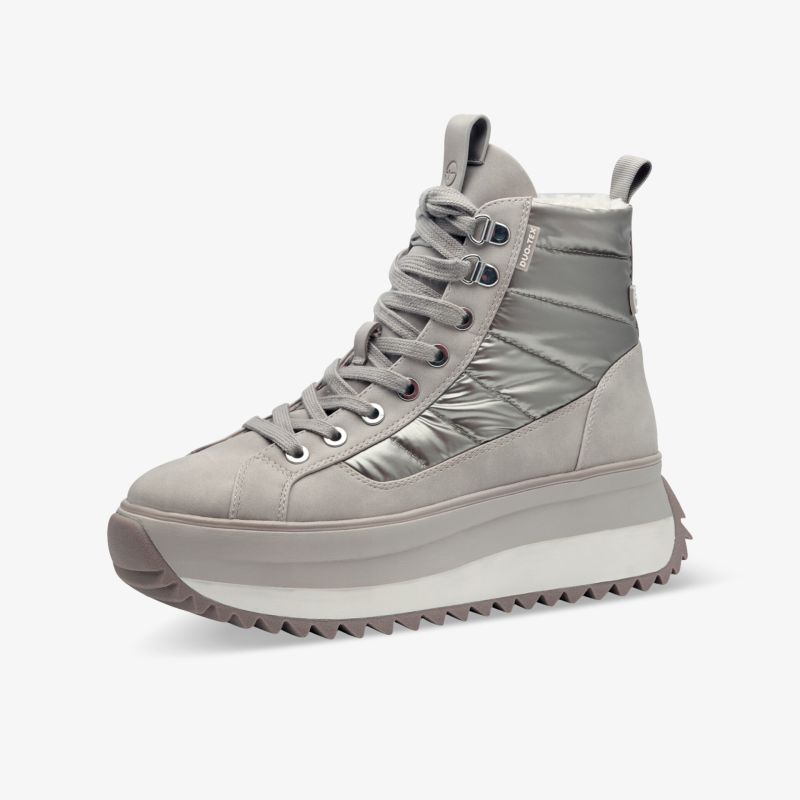 Moderner hoher Sneaker mit Plateau-Sohle und robuster, gepolsterter Oberfläche für optimalen Komfort