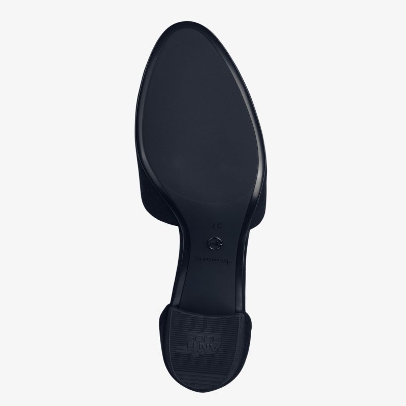 Robuste schwarze Schuhsohle mit rutschfestem Profil für sicheren Halt und langlebige Nutzung