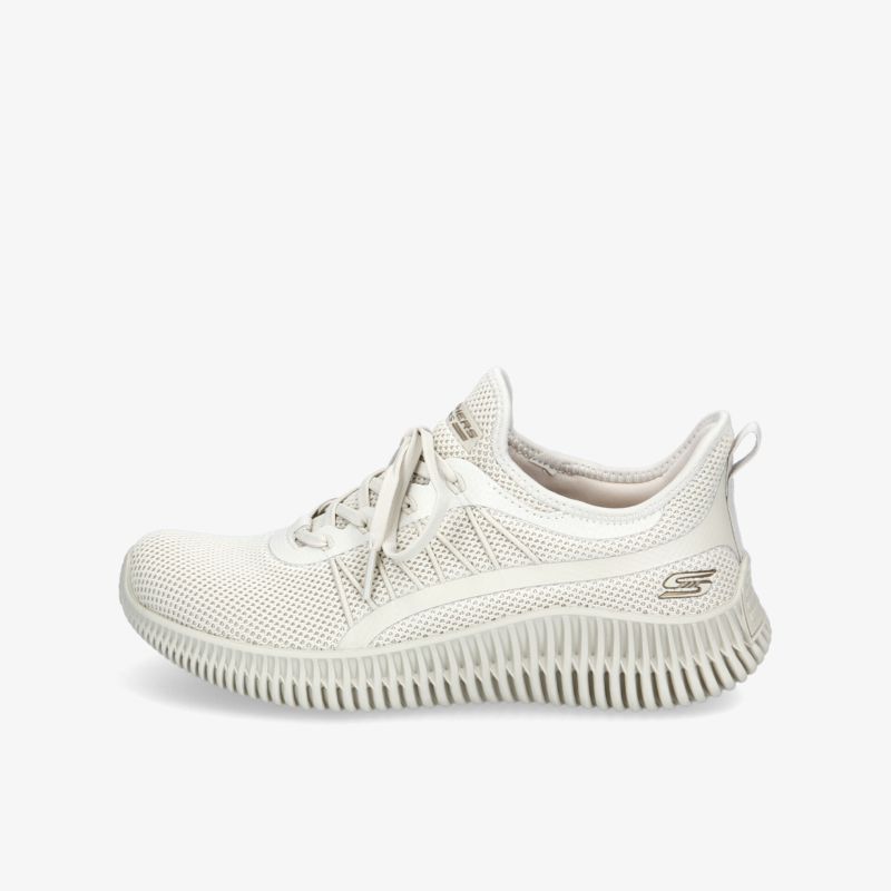 Moderner weißer Sneaker mit atmungsaktivem Textilmaterial und komfortabler Sohle für vielseitigen Einsatz.
