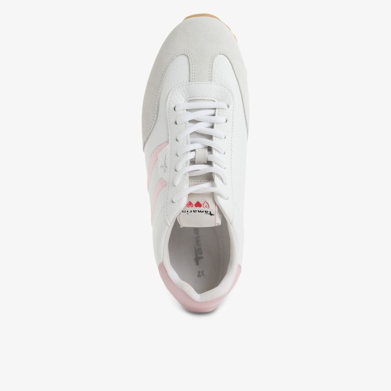 Sportlicher Sneaker in Weiß und Grau mit robustem Design und perfektem Tragekomfort.