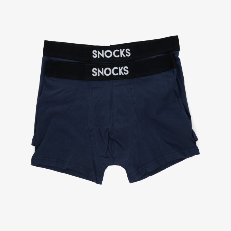 Bequeme dunkelblaue Boxershorts im 2er-Set mit elastischem Bund und weichem, angenehm zu tragendem Material