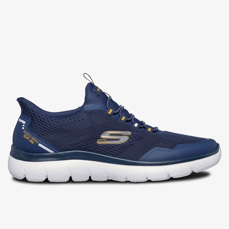 Leichter, atmungsaktiver Freizeitschuh mit flexibler Sohle und sportlichem navy Design
