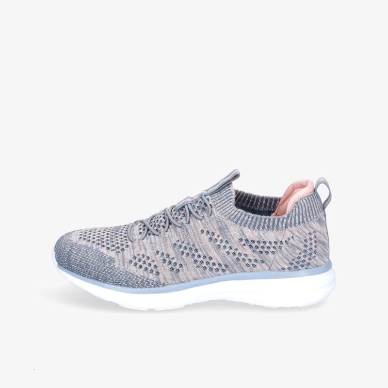 Leichter und flexibler Sneaker in Blau mit atmungsaktivem Strickdesign und komfortabler Passform