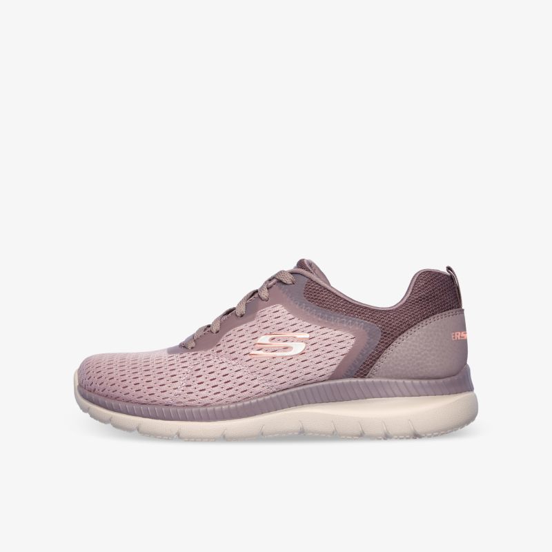 Moderner leichter Sneaker in Rosa-Lila mit atmungsaktivem Mesh und rutschfester Sohle.