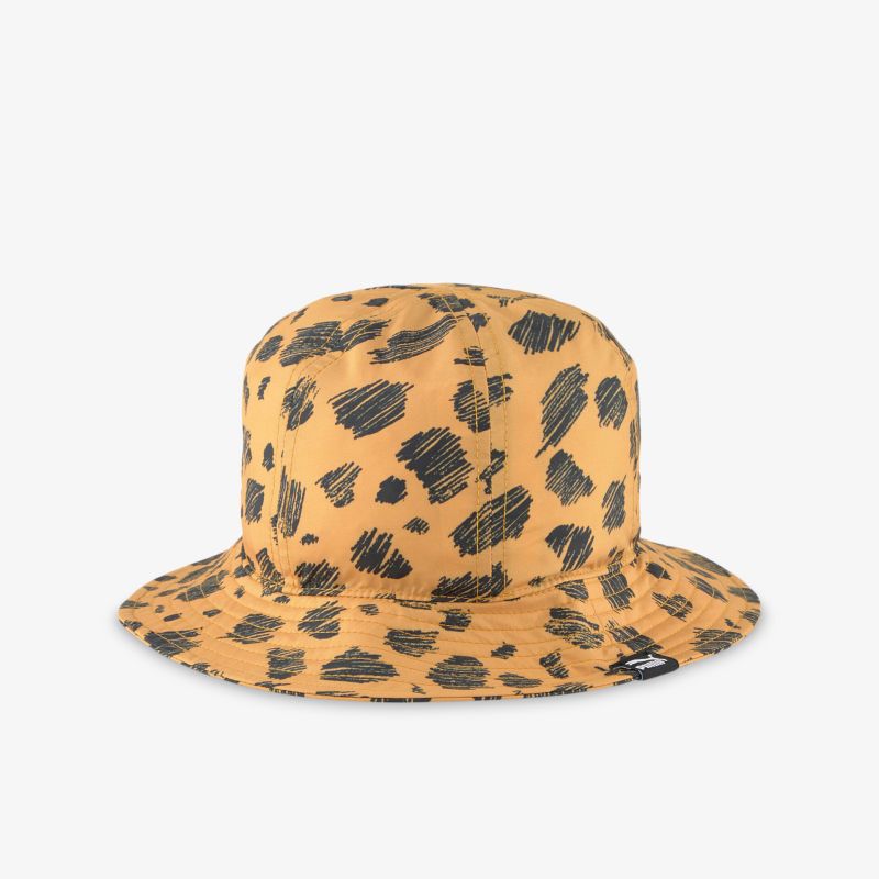 Modischer Bucket Hat mit trendigem Leopardenmuster für stilvolle Auftritte.