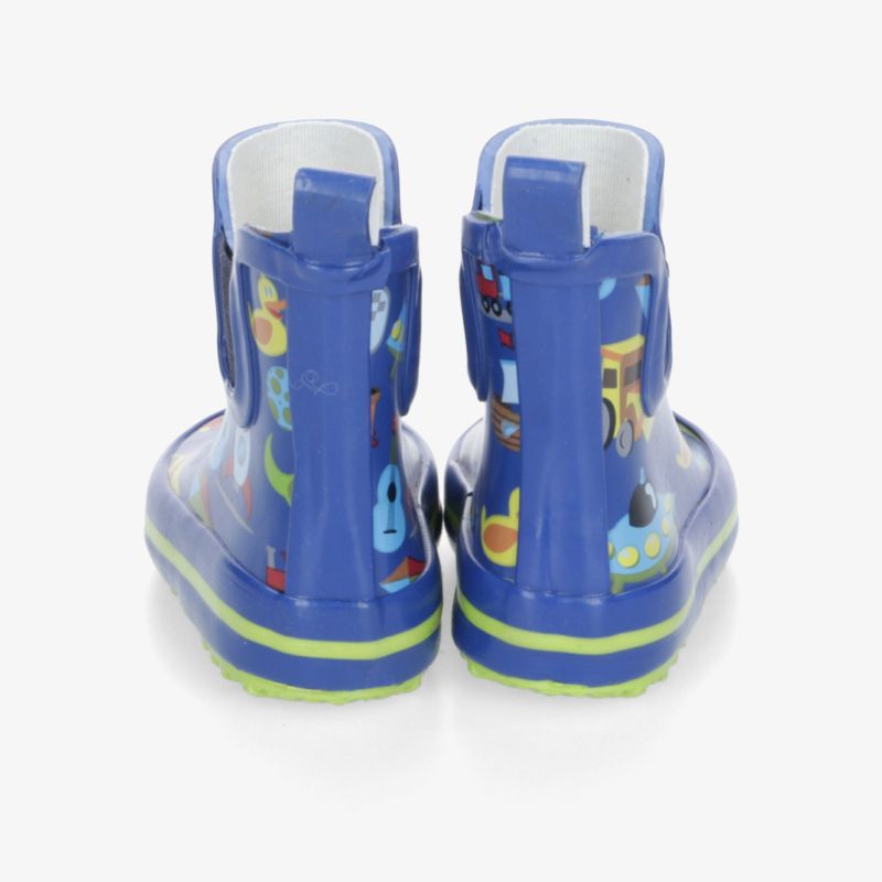 Wasserfeste Gummistiefel mit bunten Mustern, robust und komfortabel, knöchelhoch, rutschfeste flexible Sohle
