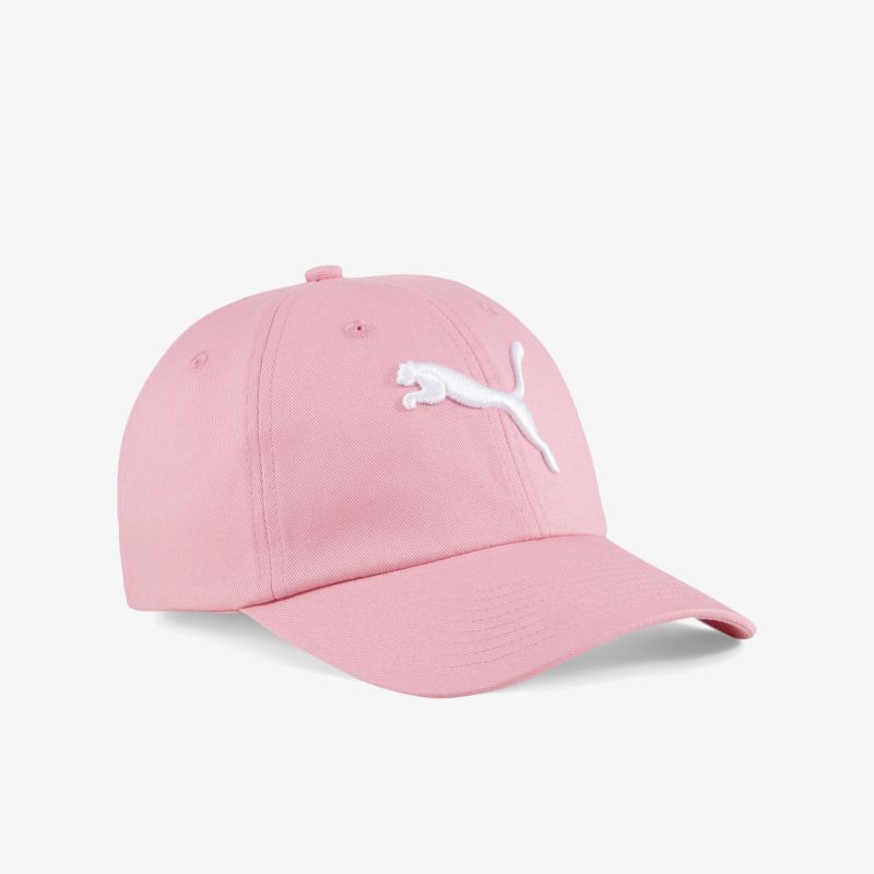 Rosa Baseballcap mit verstellbarem Riemen und weißem Puma Logo, hochwertiger Stoff, sportliches Design