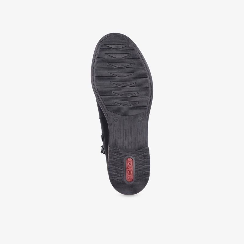 Schwarze profilierte Schuhsohle mit rutschfestem Design für sicheren Halt und hohen Tragekomfort