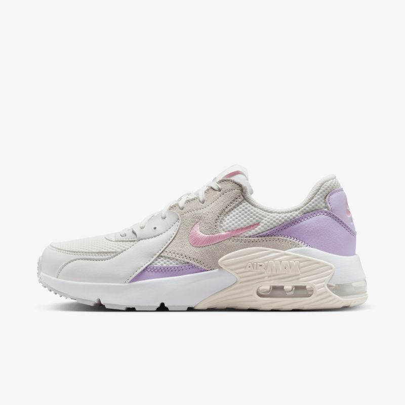 Moderner Sneaker in Grau und Lila mit stoßdämpfender Sohle und atmungsaktivem Design