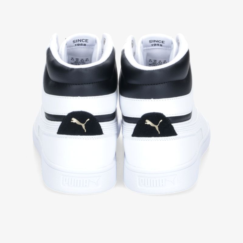 Modische Schwarz-Weiß Sneakers in High-Top-Design mit auffälligem Markenlogo für optimalen Komfort und Stil.