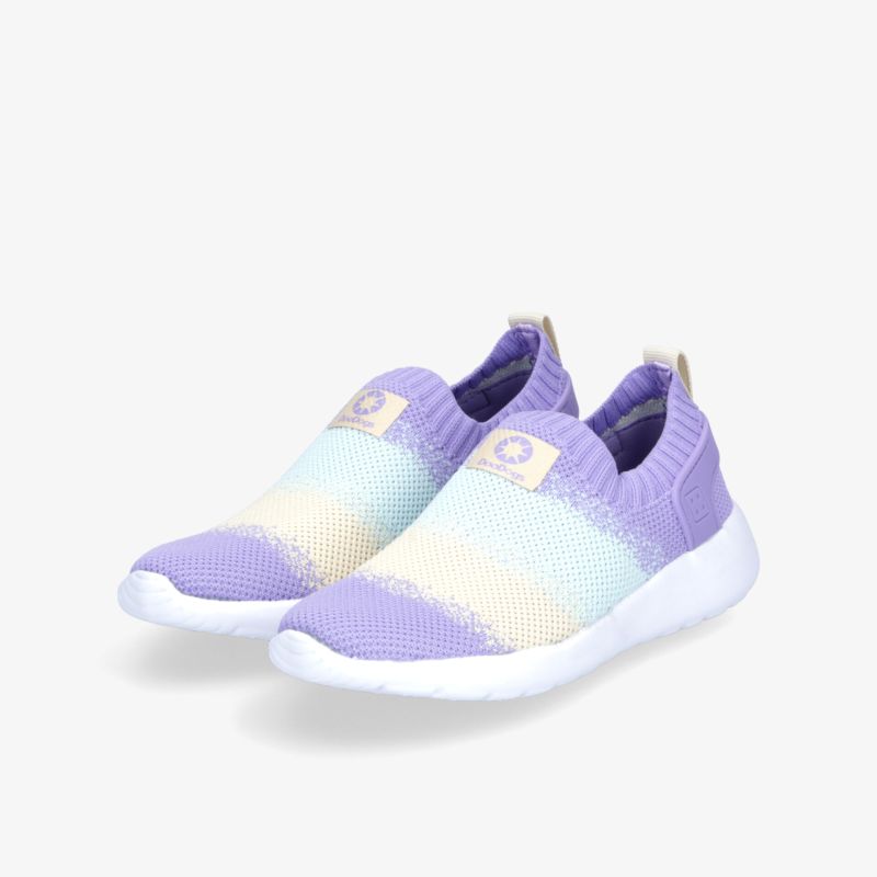 Leichte Slip-On Schuhe in Blau und Lila mit rutschfester Sohle und bequemem, atmungsaktivem Material