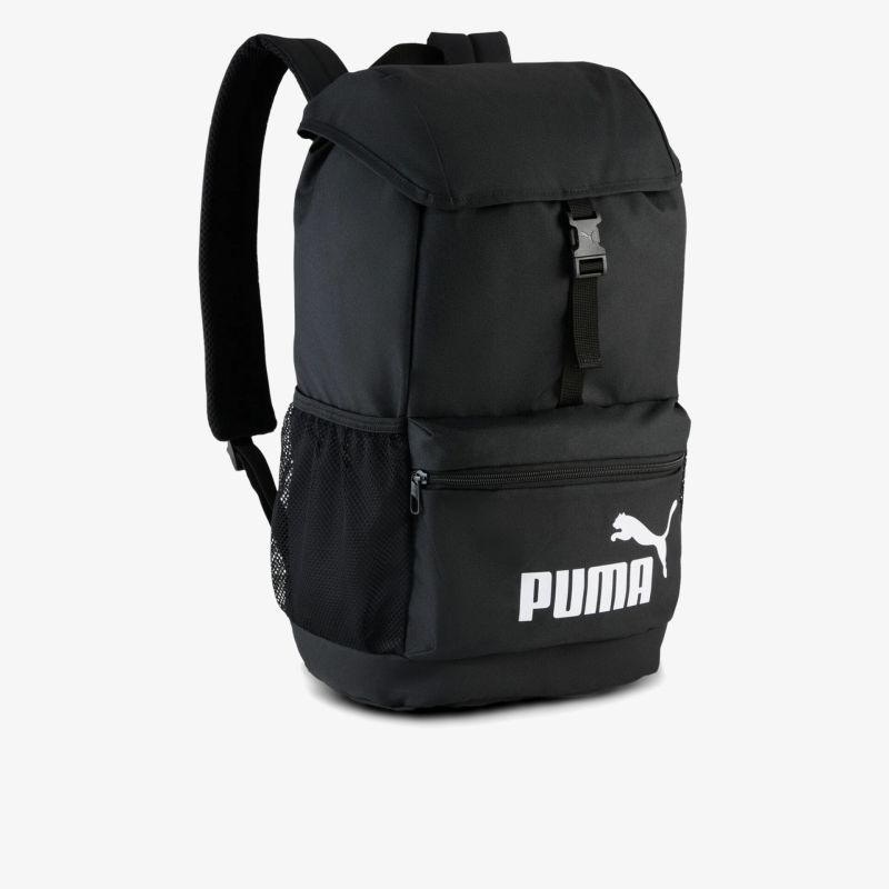 Schwarzer, robuster Rucksack mit geräumigem Hauptfach und praktischem Frontfach für vielseitigen Einsatz im Alltag