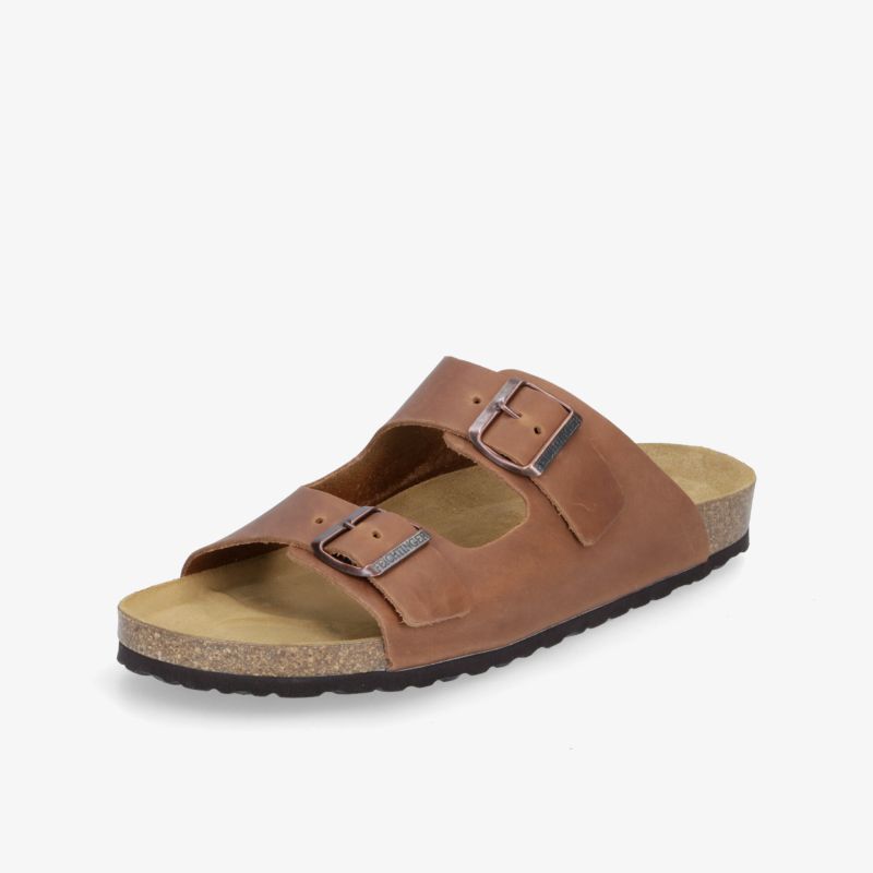 Komfortable Ledersandale mit verstellbaren Riemen, ideal für lässigen Stil und täglichen Tragekomfort.