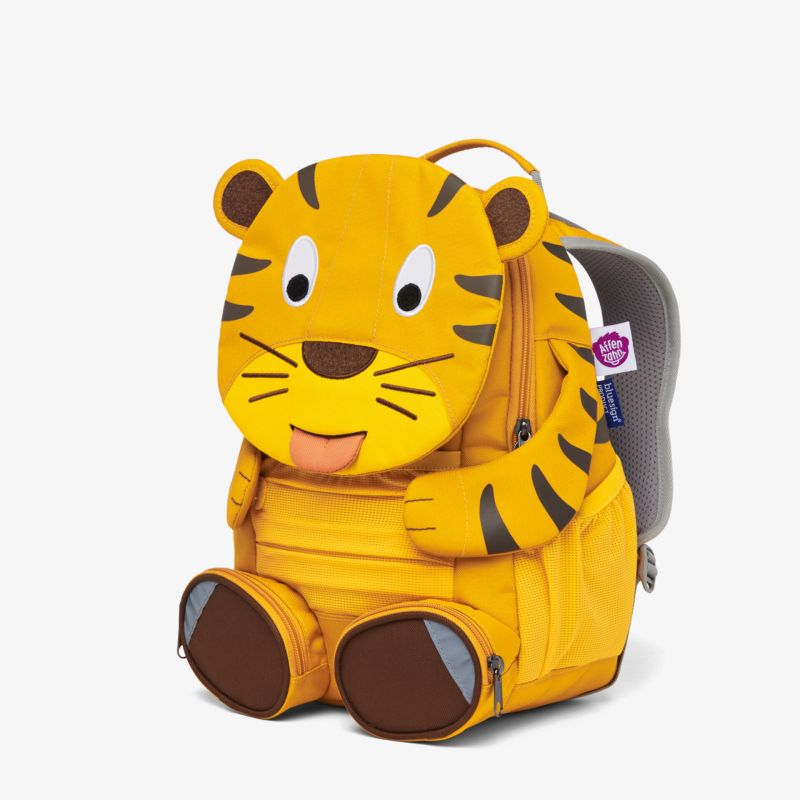 Fröhlicher Rucksack im Tiger-Design mit viel Stauraum und strapazierfähigem Material.