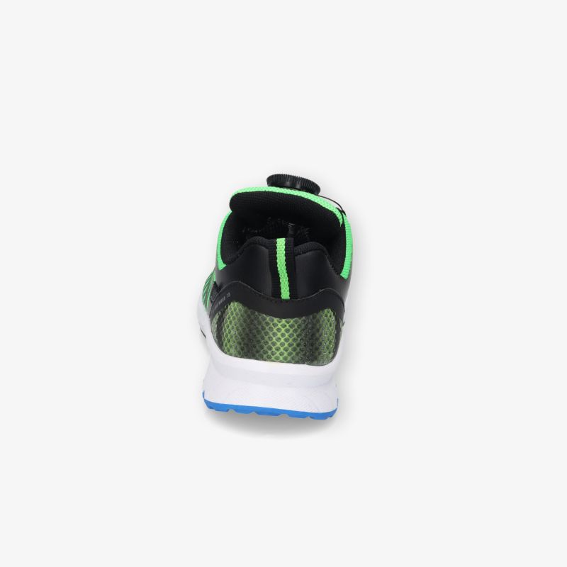 Leichter und atmungsaktiver Sportschuh in grün und schwarz mit gepolstertem Fersenbereich für optimalen Komfort
