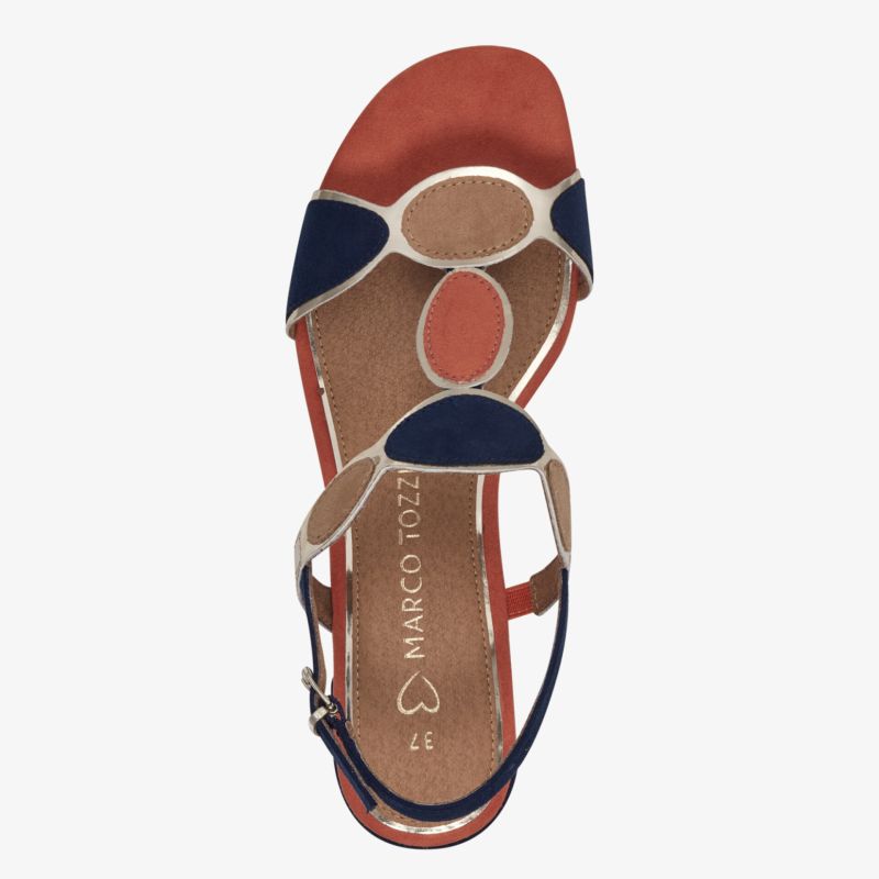 Bunte Sandale mit verstellbarem Riemen und bequemer Sohle, modisches Design für sommerlichen Komfort